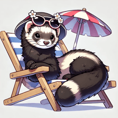 Ferret "Goma" (Summer Vacation Ver.)