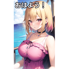 金髪女子は電車が好き