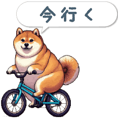 Speech bubble shiba dog