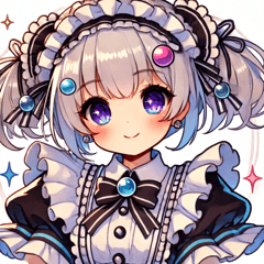 Anime-Style Maid LINE Stickers