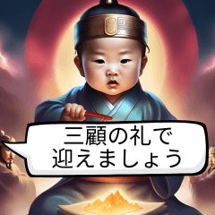 Sangokushi style military commander baby