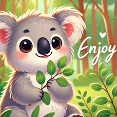 Relaxed Koala Stickers3@SFW