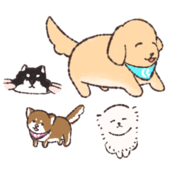 Relaxing dog work sticker