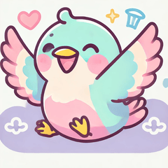 Pastel Bird Emotions