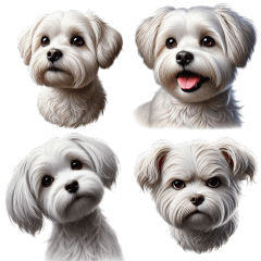 Joyful Maltese Stickers