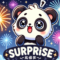 Fireworks Panda Stamps