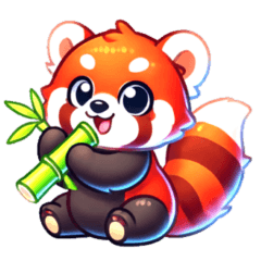 Adorable Red Panda Stickers2