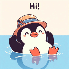 Relaxed Penguin Stickers2@SFW