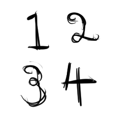 Handwritten Warm Numbes