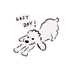 2White fluffy dog
