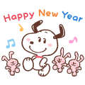 Snoopy 新年動態貼圖