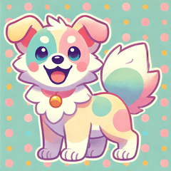 Pastel Dog Emotions: Cute Sticker Pack