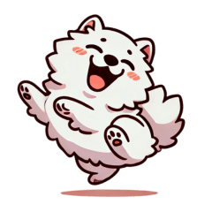 Dog Sticker(Samoyed2)