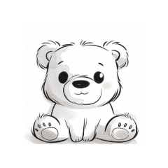 cute white bear pogi