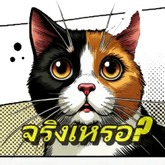 Charming Calico Cat Stickers