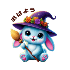 A cute blue rabbit <Autumn>