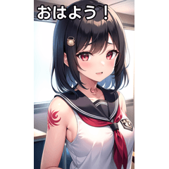 タトゥー女子は学校に通う