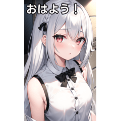 銀髪女子は白黒が好き
