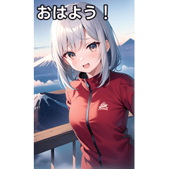 銀髪女子は登山をする