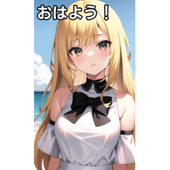 金髪女子は白黒が好き
