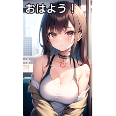タトゥー女子は電車が好き６