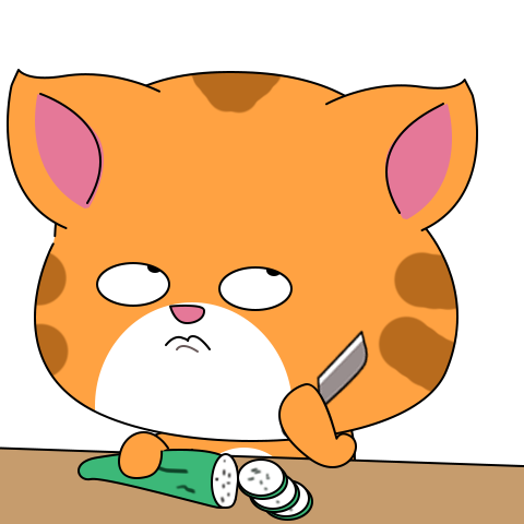 Cute orange cat with big head :popup