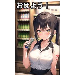 タトゥー女子はコンビニで働く