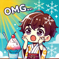 Summer! Shaved Ice! Cute LINE Stickers!