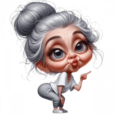 Granny Funny Stickers