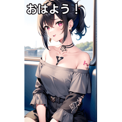 Yタトゥー女子は電車に乗る