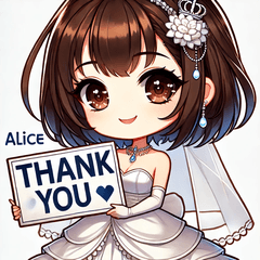 Alice's Thank You and Joy Stickers