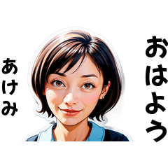 akemi-san's sticker by Tsukusuta Alil