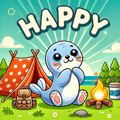 Camping Fun with Seal