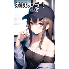 キャップ女子は電車に乗る