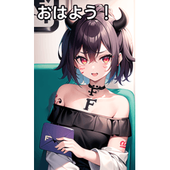 Fタトゥー女子は電車に乗る