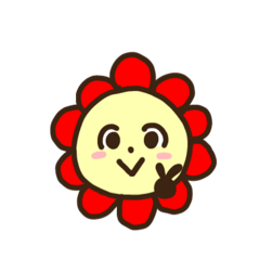 おはなのリアクションスタンプ