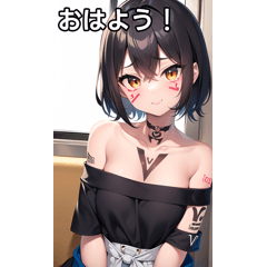 Vタトゥー女子は電車に乗る