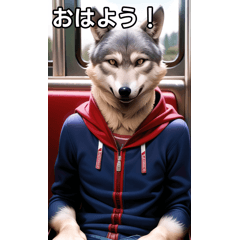 オオカミは電車に乗る