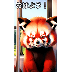 レッサーパンダは電車に乗る