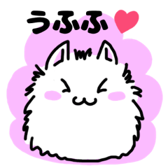 手書きしろねこ【文字有り】