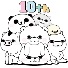 Rabbit100%&Bear100% with friends reprint