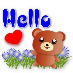 Cute brown bear - -happy and practical