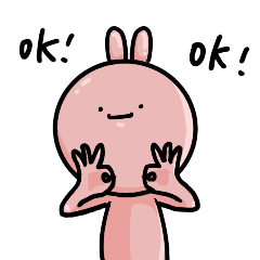 ok!rabbit – LINE貼圖 | LINE STORE