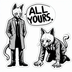 Surreal Suits Cats #47