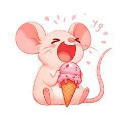 Little mischievous mouse