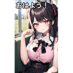 地雷系女子は電車に乗る４