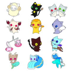 Nyansama's sticker zodiac sign ver.