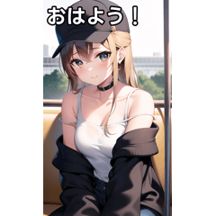 キャップ女子は電車に乗る２