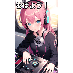 DJ女子は電車に乗る