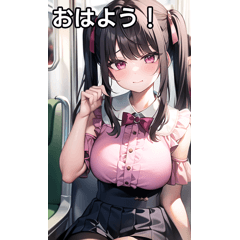 地雷系女子は電車に乗る